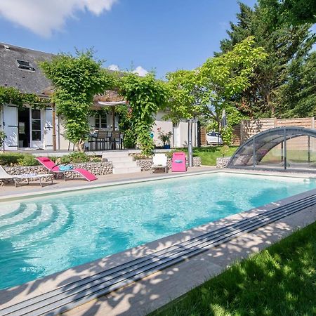 Au Coeur Du Bien-Etre, Chalet Avec Piscine Chauffee Et Couverte, Spa, Sauna, Massages 蒙特艾克斯 外观 照片